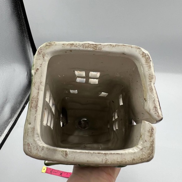 Pencil Tall Skinny Glazed Ceramic Spring Decor House Cottage Chicks Lady Bug - Picture 5 of 10